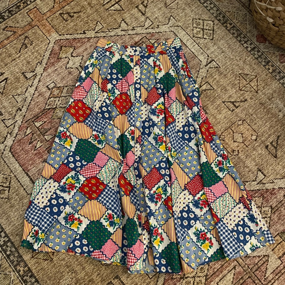 VINTAGE Beckham midi skirt